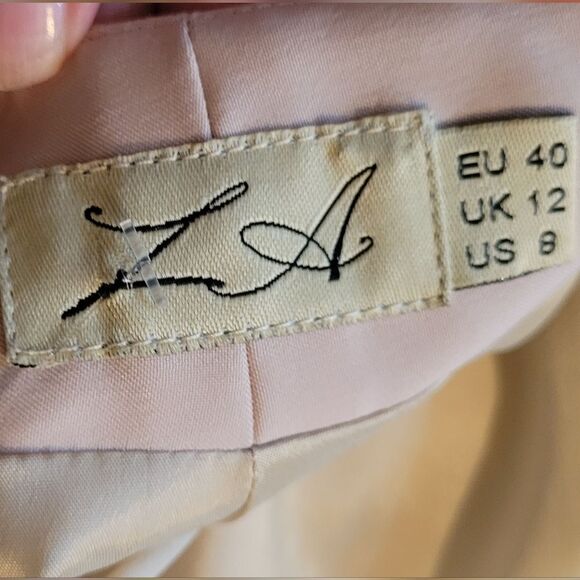 Asymmetrical nude dress Sz 8 - Picture 6 of 6